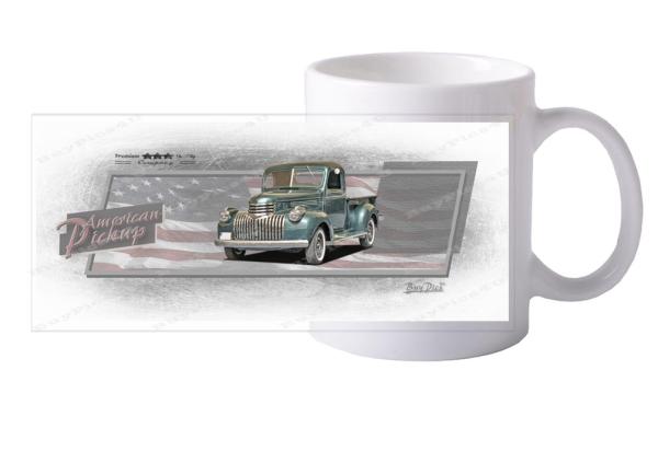 Keramiktasse mit Motiv von Pickup KTaPu2020-9